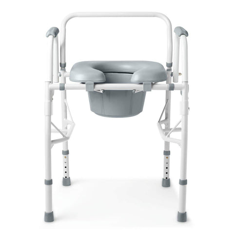 Padded Drop arm commode