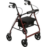 Rollator with Fold Up and Removable Back Support and Padded Seat
